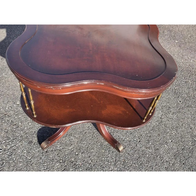 Early Twenty Century Vintage Two Tier Tea Table RDV For Sale - Image 10 of 12