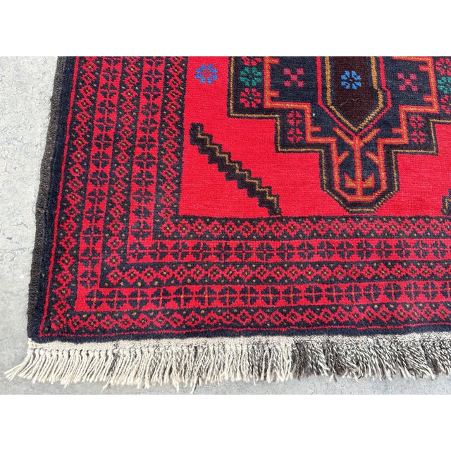Beautiful tribal Baluchi Wool Zanjiri Design rug hand-made, a stunning rug will enhance your house or business. This rug...
