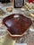 1970s Vintage Octagonal Tortoiseshell-Style Serving Tray With Brass-Tone Rim For Sale - Image 5 of 6