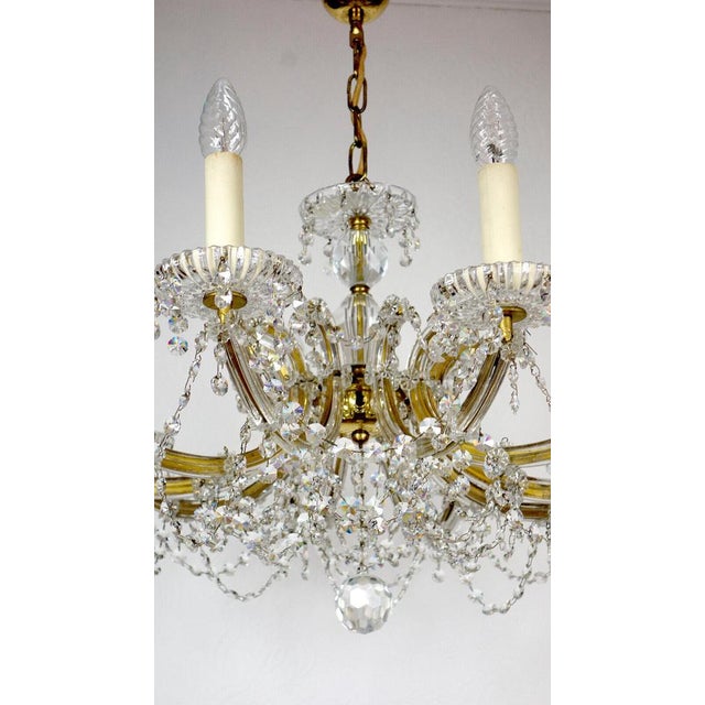 Maria Theresia Style Lead Crystal Chandelier, 1970s For Sale - Image 14 of 18