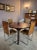 Set of Four Italian Chrome, Burl Wood and Leather Dining Chairs, 1970s For Sale - Image 9 of 10