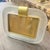 1990s Barovier Style Art Deco Murano Glass and Brass Horizontal Picture Frame For Sale - Image 12 of 14