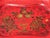 19th C. Red + Gilt and Green Toleware Serving Bowl - Paint Decorated - 12.75" For Sale - Image 9 of 12