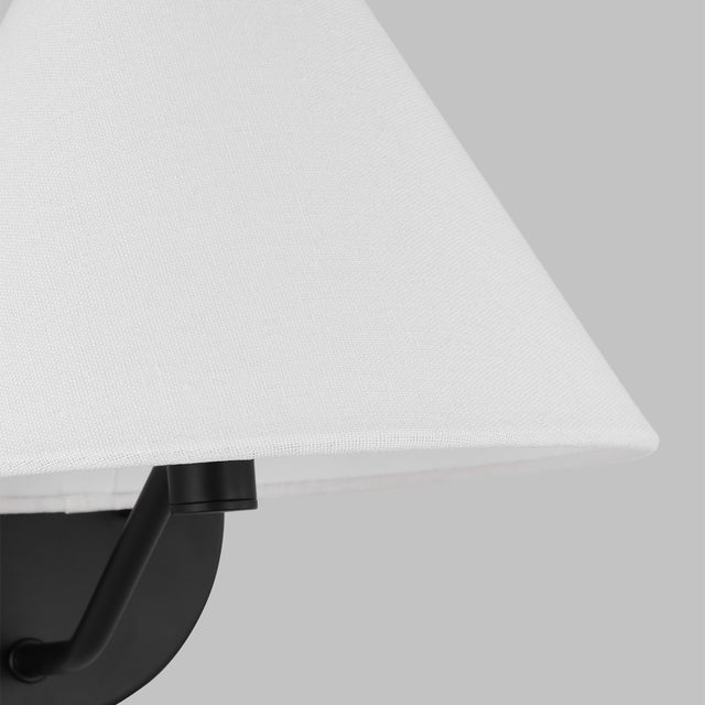 2020s Visual Comfort Studio Burke 1-Light Sconce in Midnight Black For Sale - Image 5 of 6