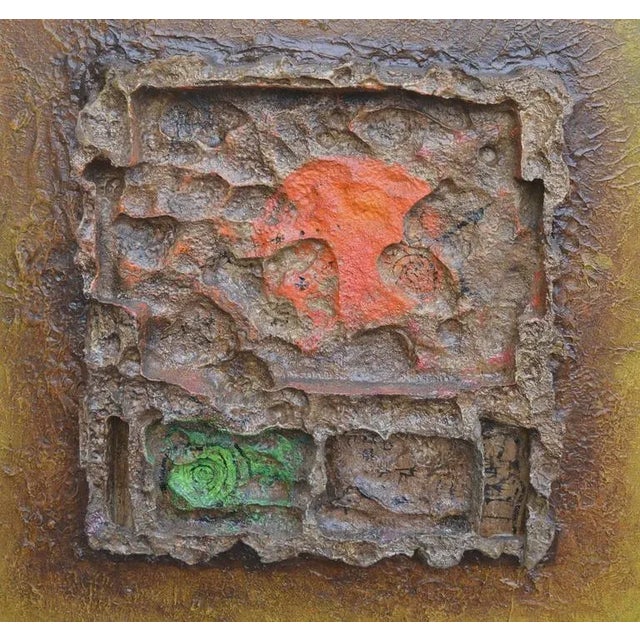 Contemporary 3d Pictograph Abstract Painting For Sale - Image 3 of 5