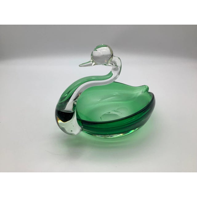 1980s Decorative Green Glass Bird For Sale - Image 13 of 13