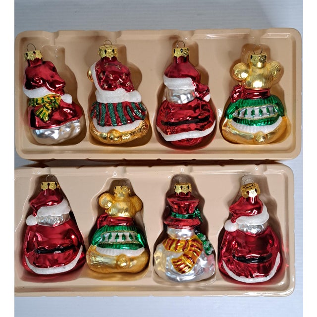 Vintage Grandeur Noel 19‑Pc Glass Ornament Christmas Tree 29" Tabletop Display For Sale In West Palm - Image 6 of 13