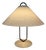 Space Age Mushroom Lamp with White Acrylic Shade and Metal Base For Sale
