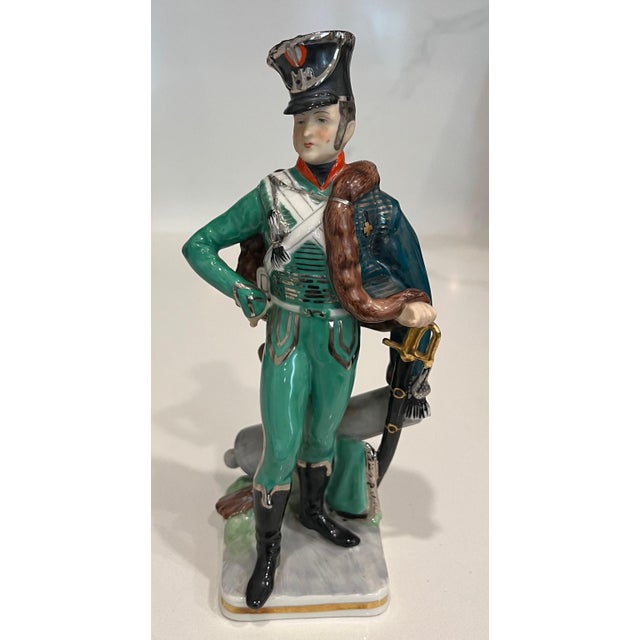 Vintage Ernst Bohne & Sohne German Porcelain Figurine of French Soldier For Sale - Image 14 of 14