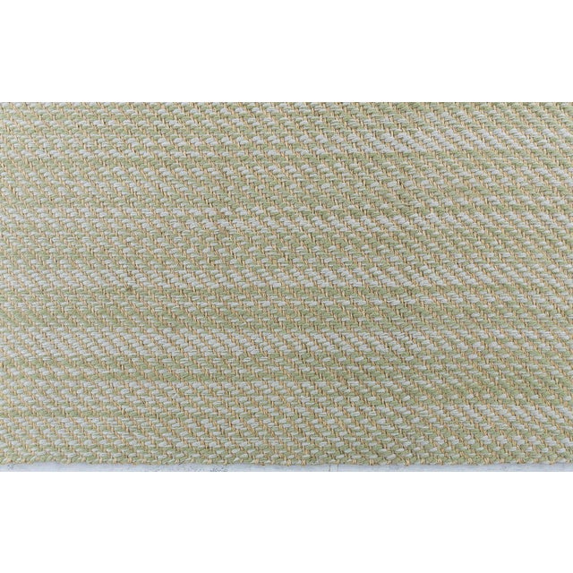 Early 21st Century Contemporary Flatweave Stripes Light Beige Carpet "De Lys" by Doris Leslie Blau For Sale - Image 5 of 8