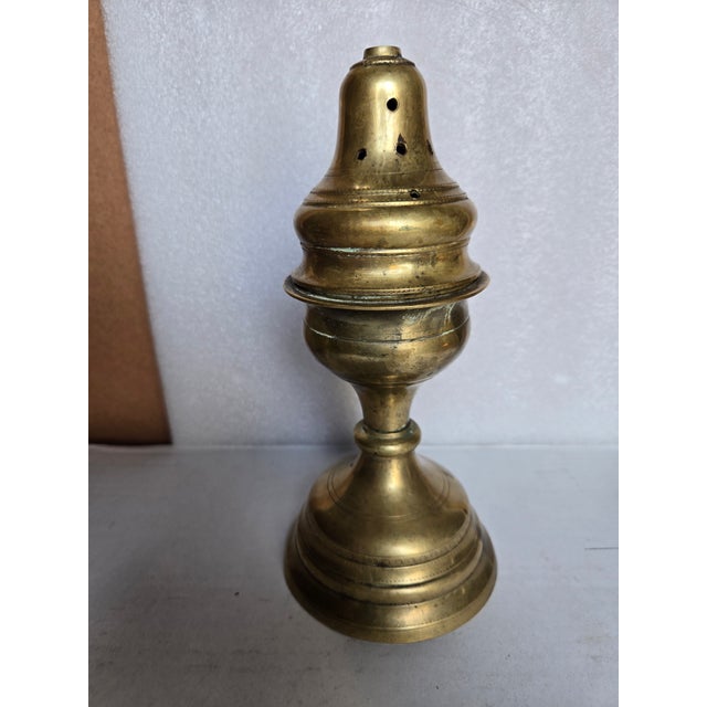 Religious 18th Century Italian Brass Incense Burner For Sale - Image 3 of 12