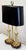 French Vintage French Style Brass and Wood Bouillotte Table Lamp For Sale - Image 3 of 7