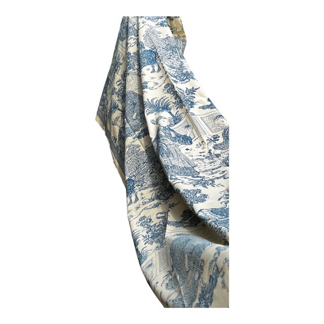 Brunschwig & Fils “Cathay” Blue Chinoiserie For Sale