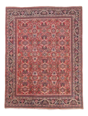 1930s Kavon Rug, 10.8 x 14.1