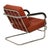 Bauhaus Bauhaus / Thonet Style Pair of Armchairs C. 1930s Tubular Steel With Red-Brown Upholstery For Sale - Image 3 of 8