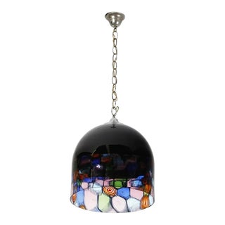 1970s Leucos Murano Murrine Pendant Light For Sale