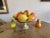 Alabaster 1960s Italian Alabaster Bowl With Glass Fruit- 15 Pieces For Sale - Image 8 of 9
