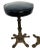 Metal 1930s Calorator Cast Iron Bar Stools Barley Twist Footrest Swivel Seat Set of Two For Sale - Image 7 of 14