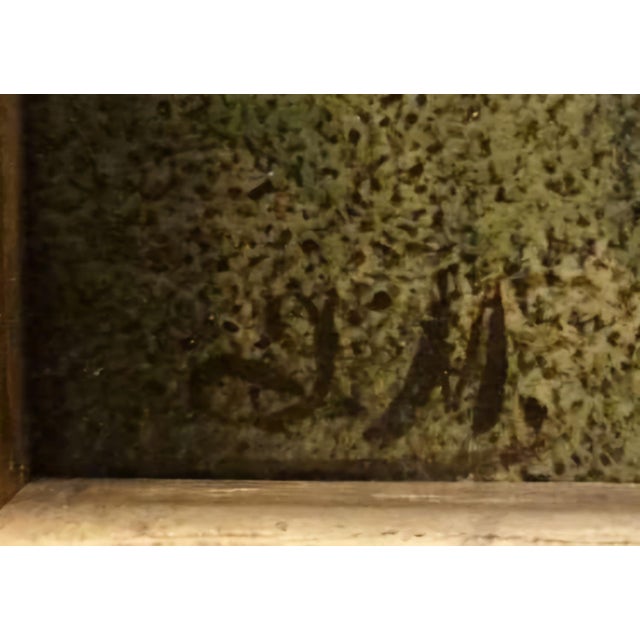 Signed Baroque Oil – Saint Joseph With Infant Jesus, Gilded Frame, 18th Century. For Sale - Image 6 of 8