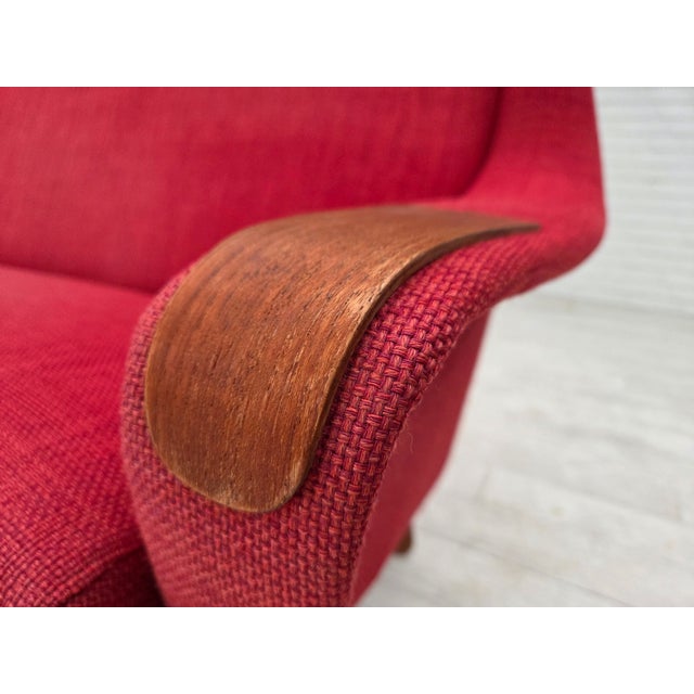 Danish 2-Seater Sofa in Furniture Fabric and Teak, 1970s For Sale - Image 6 of 18