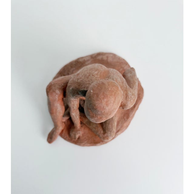 Hans Mettel Style Clay Figurative Male Sculpture For Sale - Image 9 of 11