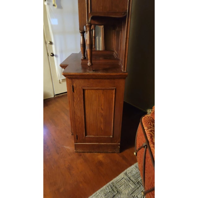 Late 19th Century 1890s Rare Art Nouveau Eugene Gaillard Maison Bing Oak Hutch Sideboard Signed For Sale - Image 5 of 18