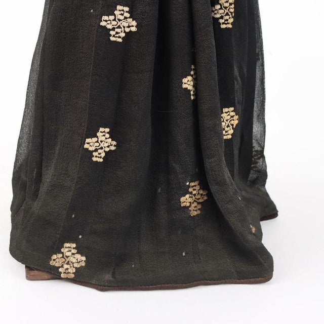 Antique Female Figurine in Wood For Sale - Image 6 of 8