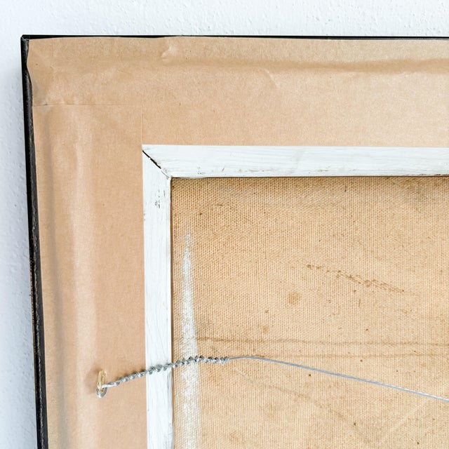 1960's Woman Portrait Oil Painting For Sale - Image 10 of 11