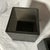1980s Pair Vintage Martha Sturdy Resin Cube Charcoal Grey Vases For Sale - Image 5 of 12