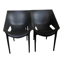 Dr. Yes Chairs in Black by Philippe Starck for Kartell, Set of 4 For Sale