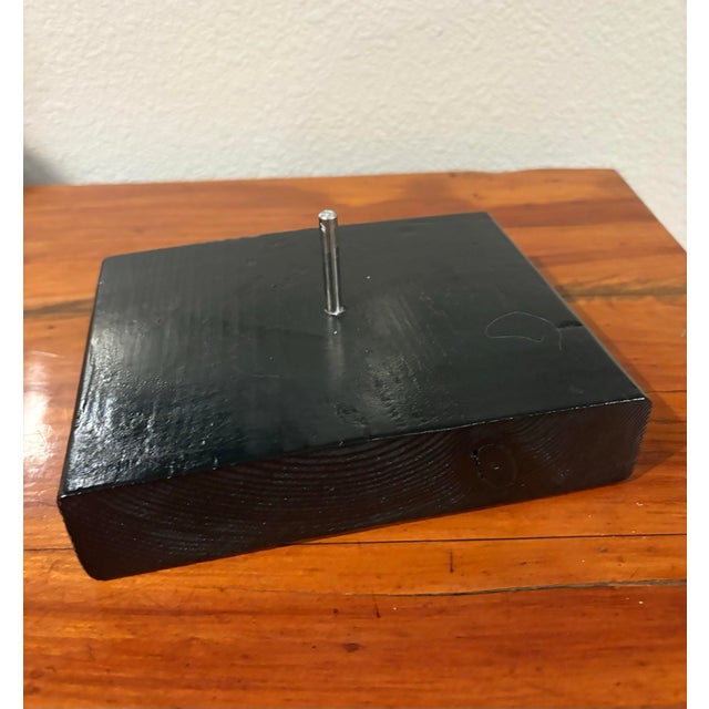 Mid-Century Modern Abstract Carrara Marble Sculpture (9.5” High) For Sale - Image 11 of 12