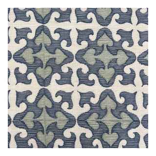 Hand Printed Raoul Textiles Jules Linen Fabric- By the Yard For Sale