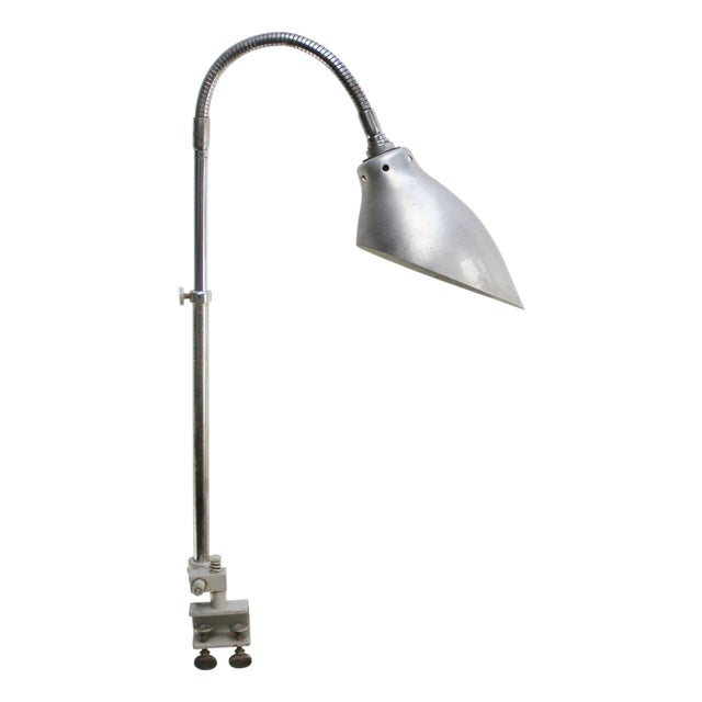 Vintage Industrial Metal Machinist Table Light by Ki-É-Klair For Sale