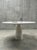 Absolutely beautiful and very rare „Finale 1790“ dining table in 140cm diameter in white Lasa marble from South Tyrol,...