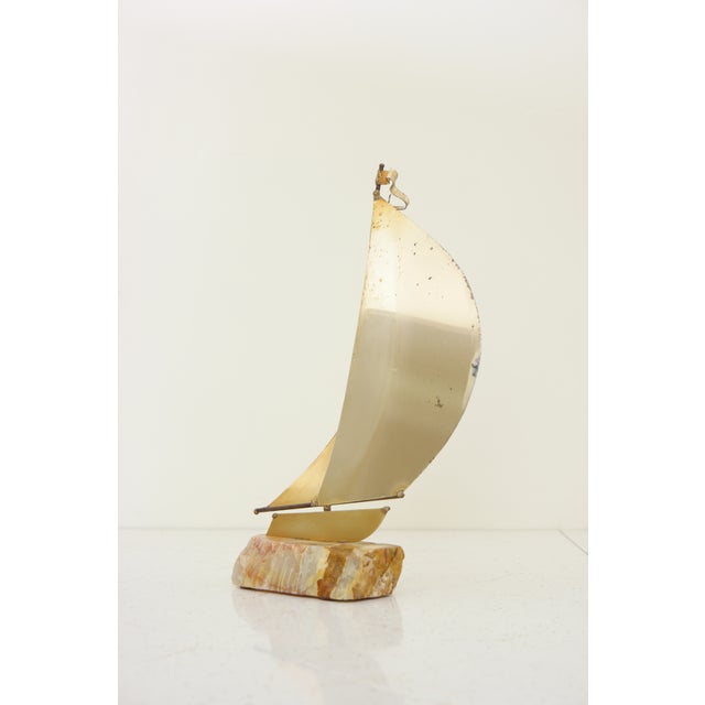 Vintage Brass Sailboat Sculpture Chairish