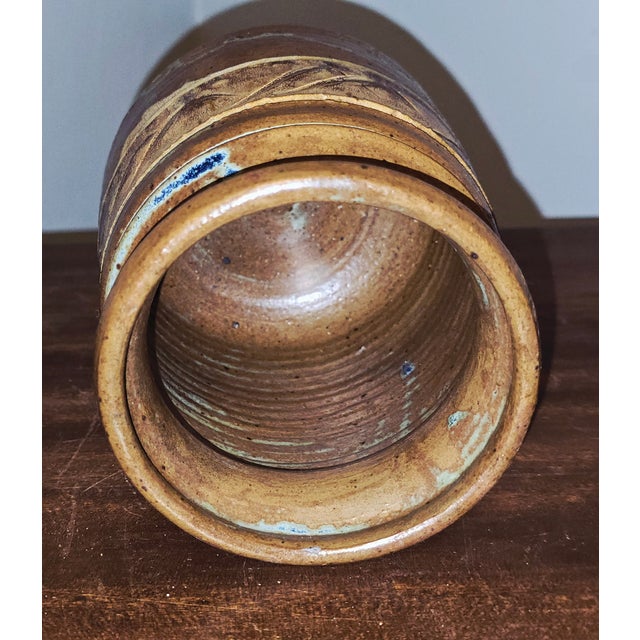 Ceramic Vintage 1987 Studio Pottery Vase by Bill Heyduck For Sale - Image 7 of 11