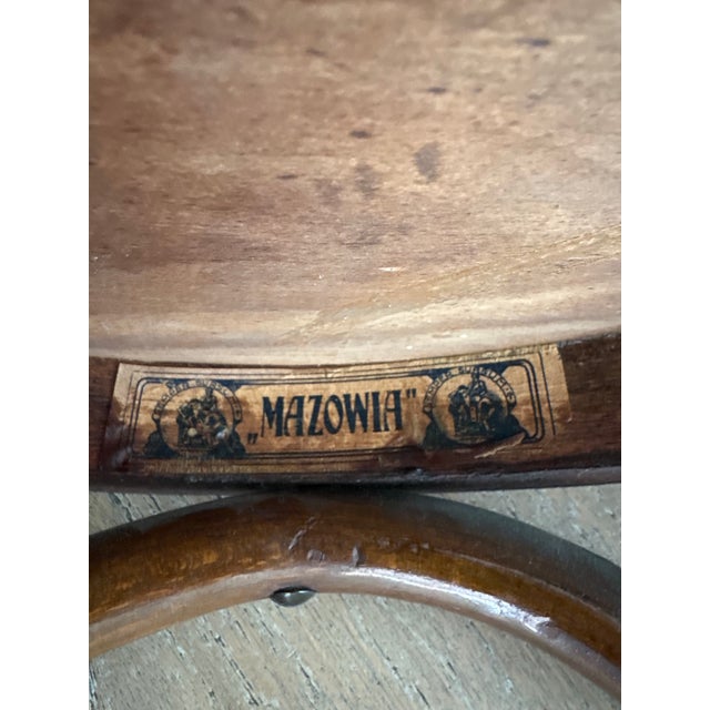 Wood Set of Six Early 20th Century Mazowia Bentwood Café Dining Chairs For Sale - Image 7 of 8