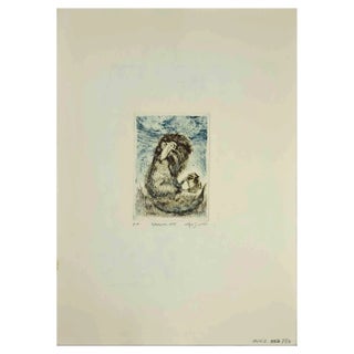 Leo Guida, Lemur, Original Etching, 1970s For Sale