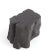 Contemporary Black Lychee Living Edge Accent or Side Table or Stool For Sale - Image 3 of 8