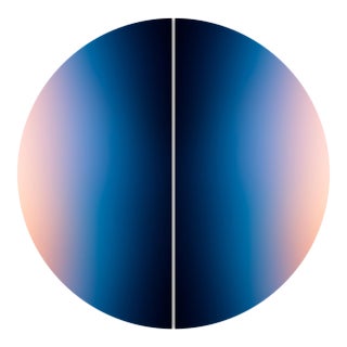 Contemporary Abstract Archival Pigment Print on Chromajet Metallic Pearl Face-Mounted 3mm Matte Plexiglas "Linger # 202601" by Paul Snell For Sale