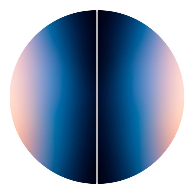 Contemporary Abstract Archival Pigment Print on Chromajet Metallic Pearl Face-Mounted 3mm Matte Plexiglas "Linger # 202601" by Paul Snell For Sale