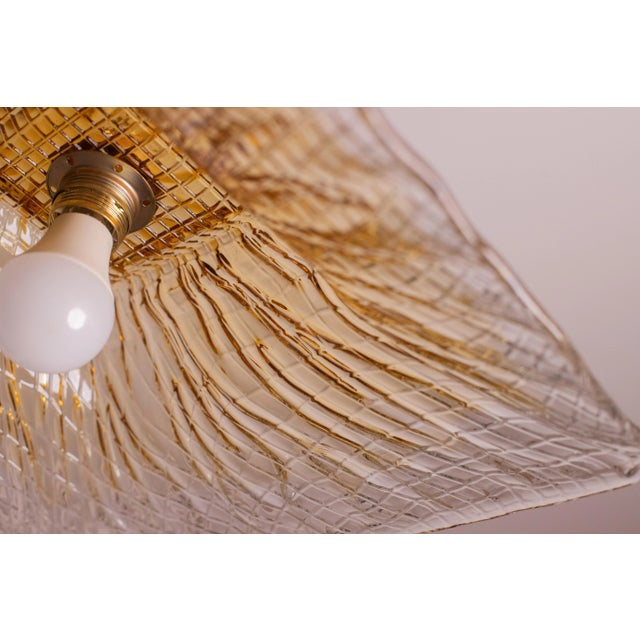 Venetian Gold Vintage Pendant, Murano Glass, 1970s For Sale - Image 10 of 11