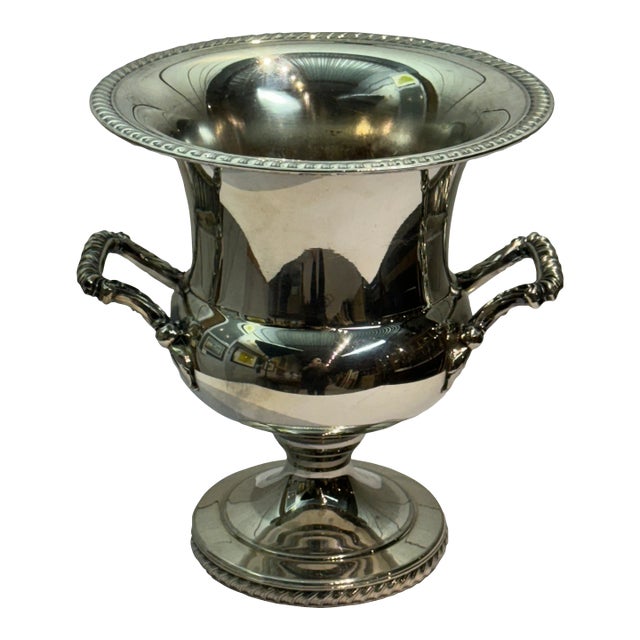 Vintage Silverplated Champagne Chiller by Wm Rogers For Sale