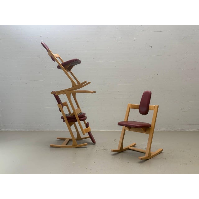 Vintage Pendulum Balans Chair by Peter Opsvik for Stokke, Norway, 1983 For Sale - Image 15 of 15