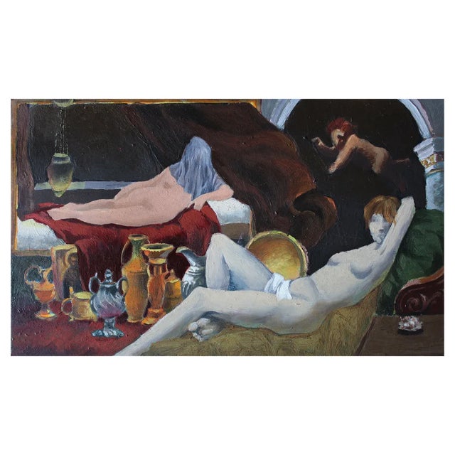 Albert Goltjakov, Emancipation, Mixed Media on Paper For Sale