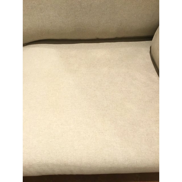 Worlds Away Worlds Away Modern Khaki Ainsley Sofa For Sale - Image 4 of 7