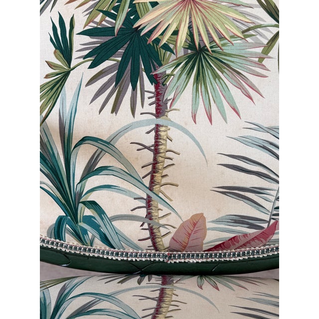 Late 20th Century Vintage Sculptural Faux Bois Armchairs in the Manner of Serge Roche, Pierre Frey Upholstery For Sale - Image 5 of 12