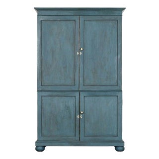 English Painted Mahogany Linen Cabinet, 1880s For Sale