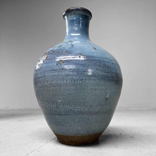Shōwa Period Glazed Shigaraki Tsubo, Japan, 1950s For Sale - Image 3 of 14