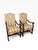 Pair of Pearson Furniture Armchairs – Striped Upholstery & Curved Silhouette For Sale - Image 11 of 15